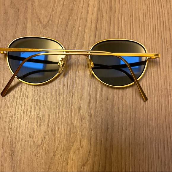 Gold frame greens lens sunglasses Warby Parker aviatorMERCER mint cond - Picture 5 of 7